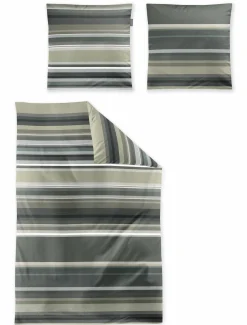 Irisette Satin-Bettwäsche grün