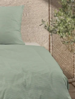 Irisette Satin-Bettwäsche grün