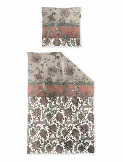 Irisette Seersucker-Bettwäsche orange