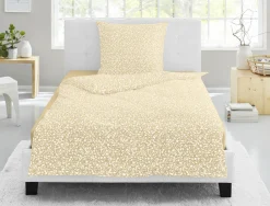 Irisette Seersucker-Bettwäsche beige