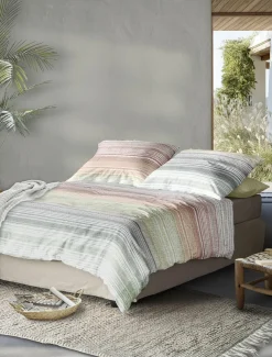 Irisette Seersucker-Bettwäsche mehrfarbig