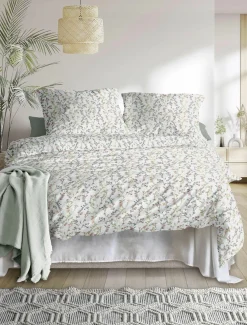 Irisette Seersucker-Bettwäsche rot