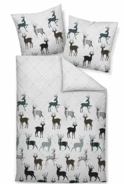 Janine Biber-Bettwäsche grün