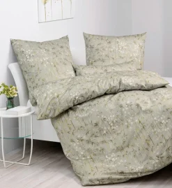 Janine Interlock-Jersey-Bettwäsche grün