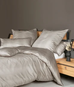 Janine Interlock-Jersey-Bettwäsche braun