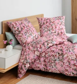 Janine Mako-Satin-Bettwäsche rot