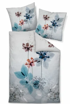 Janine Mako-Satin-Bettwäsche grün