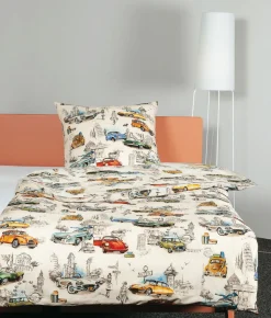 Janine Mako-Satin-Bettwäsche mehrfarbig