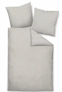 Janine Mako-Satin-Bettwäsche beigebraun