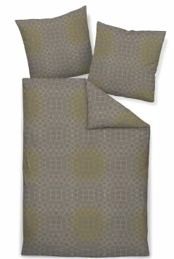 Janine Mako-Satin-Bettwäsche grau