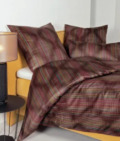 Janine Mako-Satin-Bettwäsche braunbeige