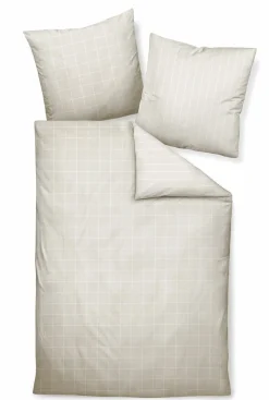 Janine Mako-Satin-Bettwäsche beigebraun