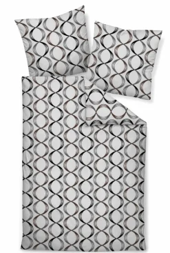 Janine Mako-Satin-Bettwäsche weiß