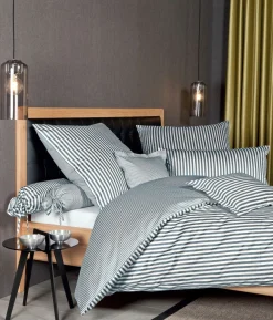 Janine Mako-Satin-Kissenbezug silberfarbengrau