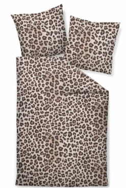 Janine Satin-Bettwäsche beigebraun