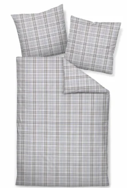 Janine Seersucker-Bettwäsche beigebraun