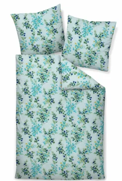 Janine Seersucker-Bettwäsche grünmehrfarbig