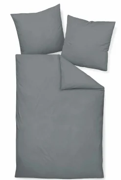 Janine Seersucker-Bettwäsche silberfarbengrau