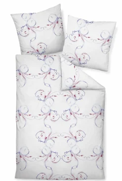 Janine Seersucker-Bettwäsche blauviolett