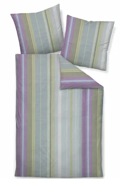 Janine Seersucker-Bettwäsche violett