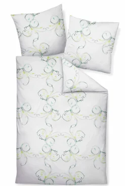 Janine Seersucker-Bettwäsche grün