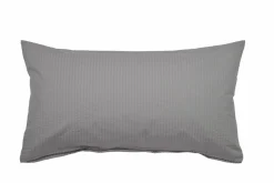 Janine Seersucker-Kissenbezug silberfarbengrau