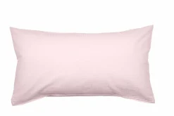 Janine Seersucker-Kissenbezug weißpink