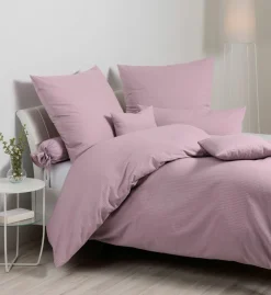 Janine Seersucker-Kissenbezug violett