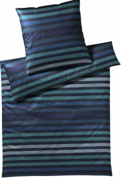 JOOP! Mako-Satin-Bettwäsche blau