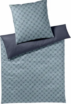 JOOP! Mako-Satin-Bettwäsche blau