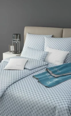 JOOP! Mako-Satin-Bettwäsche mehrfarbigblauweiß