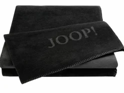 JOOP! Wohndecke schwarz-anthr. schwarz