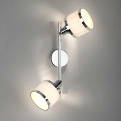 JUST LIGHT Deckenleuchte 2flg silberfarben