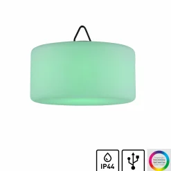 JUST LIGHT LED-Akku-Pendelleuchte 1flg schwarz