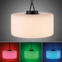 JUST LIGHT LED-Akku-Pendelleuchte 1flg schwarz