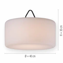 JUST LIGHT LED-Akku-Pendelleuchte 1flg schwarz