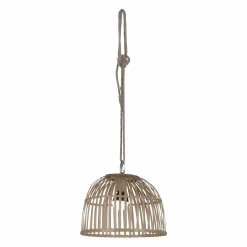 JUST LIGHT LED-Akku-Pendelleuchte 1flg braun