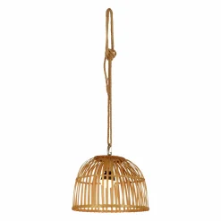 JUST LIGHT LED-Akku-Pendelleuchte 1flg braun