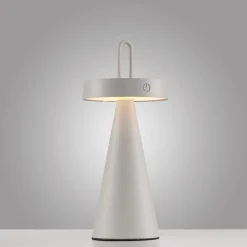 JUST LIGHT LED-Akku-Tischleuchte 1flg beigegrau