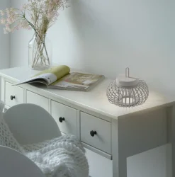 JUST LIGHT LED-Akku-Tischleuchte 1 flg grau