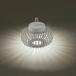 JUST LIGHT LED-Akku-Tischleuchte 1 flg grau