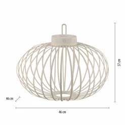 JUST LIGHT LED-Akku-Tischleuchte 1flg grau