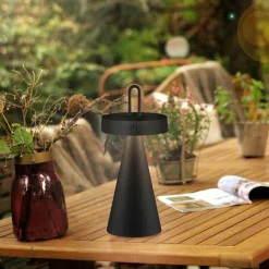 JUST LIGHT LED-Akku-Tischleuchte 1flg schwarz