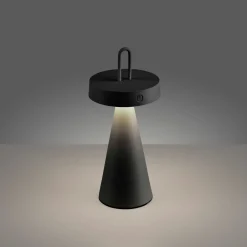 JUST LIGHT LED-Akku-Tischleuchte 1flg schwarz