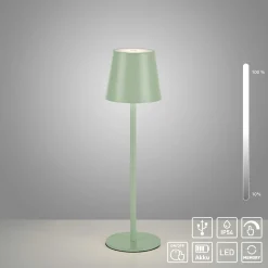 JUST LIGHT LED-Akku-Tischleuchte 1flg grün