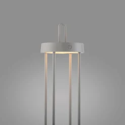 JUST LIGHT LED-Akku-Tischleuchte 1flg grau