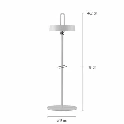 JUST LIGHT LED-Akku-Tischleuchte 1flg weiß