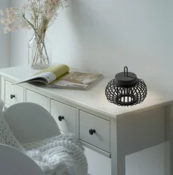 JUST LIGHT LED-Akku-Tischleuchte 1 flg schwarz