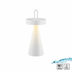 JUST LIGHT LED-Akku-Tischleuchte 1flg weiß
