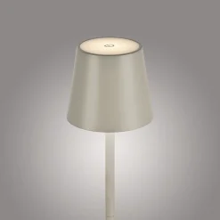 JUST LIGHT LED-Akku-Tischleuchte 1flg grauweiß